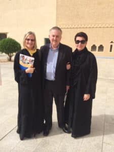 Drs. Shelly Chandler, George Hagerty, and Oksana Hagerty in Saudi Arabia